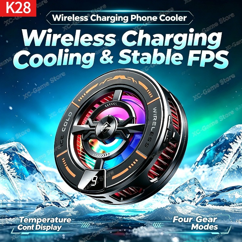 Gaming Accessories Phone - K28 자기 반도체 휴대폰 쿨러(무선 고속