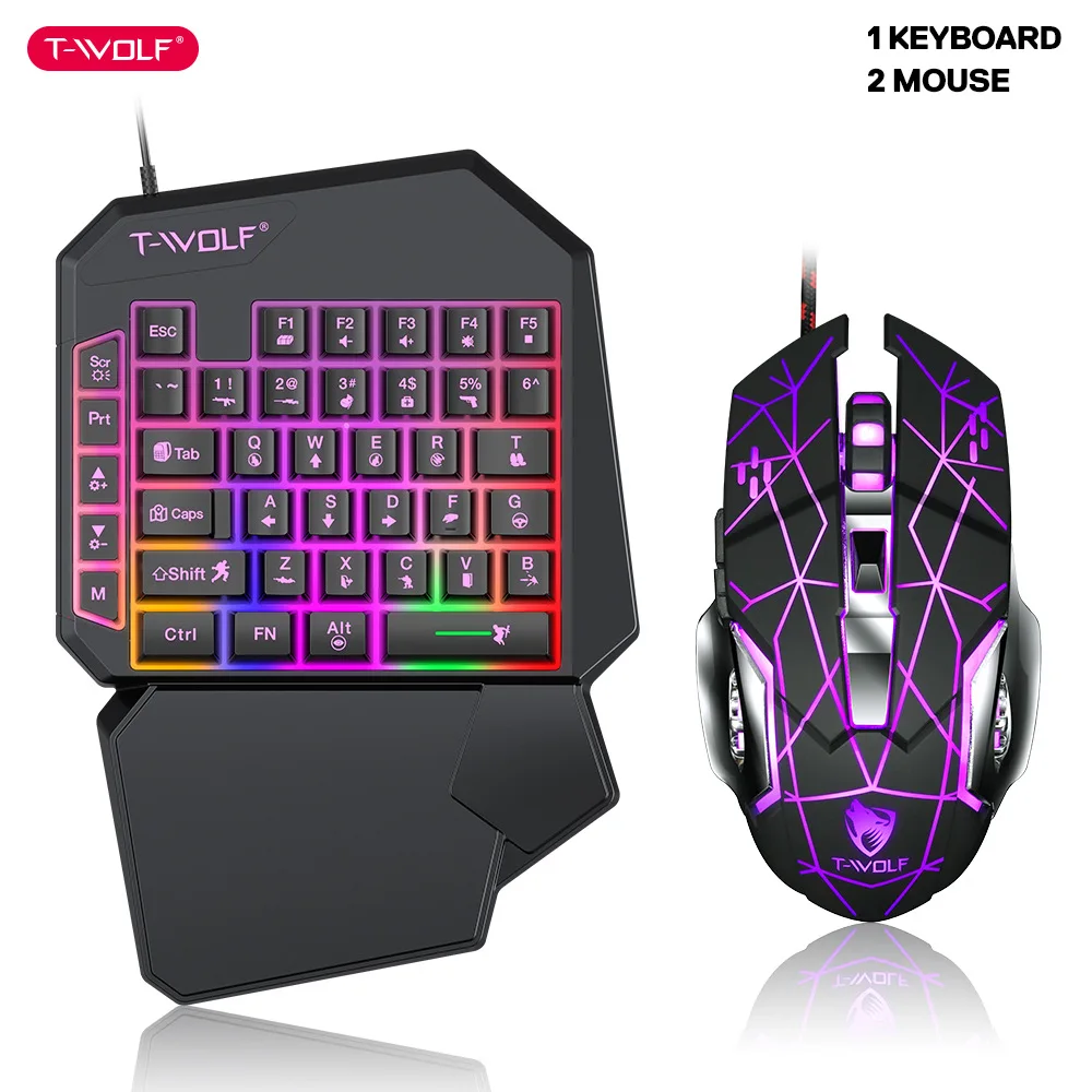 Gaming Hand Accessories - T-WOLF TF900 한 손으로 키보드 왕좌