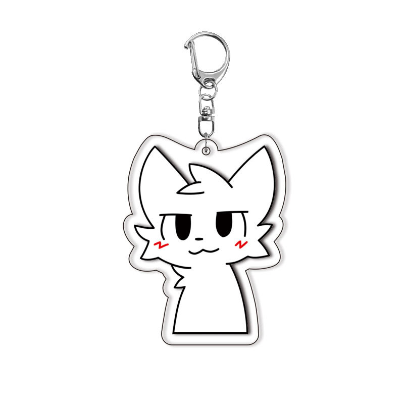귀여운 흑백 고양이 소년 키스하는 모습 키링, 액세서리 - Gaming Accessories For Gaming Room 리뷰 및 가격