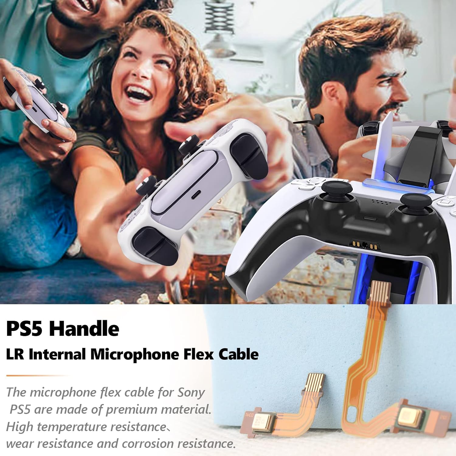 PS5 V1 V2 V3 무선 컨트롤러용 마이크 플렉스  - Gaming Accessories Kit 리뷰 및 가격