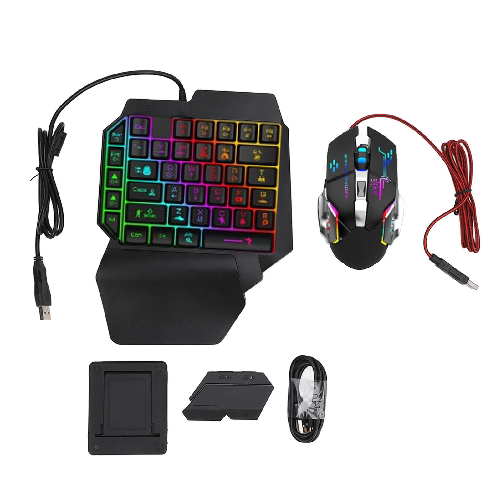 키보드 마우스 변환기 세트 반응형 한 손 키보드 마우스 - Gaming Hand Accessories 리뷰 및 가격