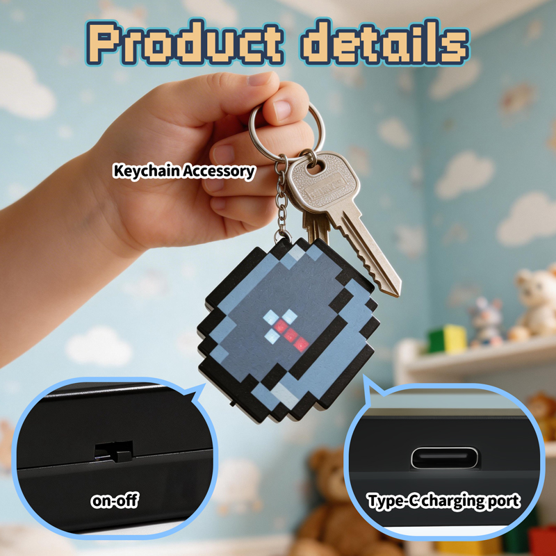 2026 신형 충전식 픽셀 나침반 열쇠고리 휴대용 이동 - Gaming Accessories For 11 Year Old Boy 리뷰 및 가격