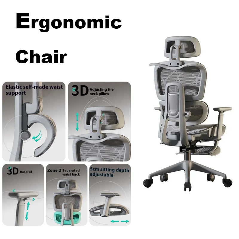 인체 공학적 의자 3D 머리 받침 안락 의자 게임 의자 - Gaming Accessories For Gaming Room 리뷰 및 가격