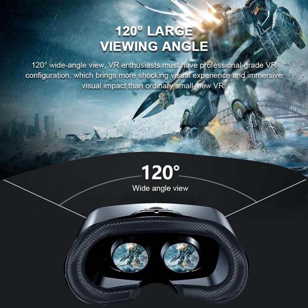 VRG 프로 가상 현실 VR 안경 헤드셋 장치 비아르  - Gaming Accessories Phone 리뷰 및 가격